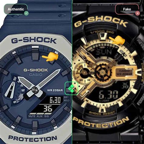 real g shock watches vs fake|authentic g shock.